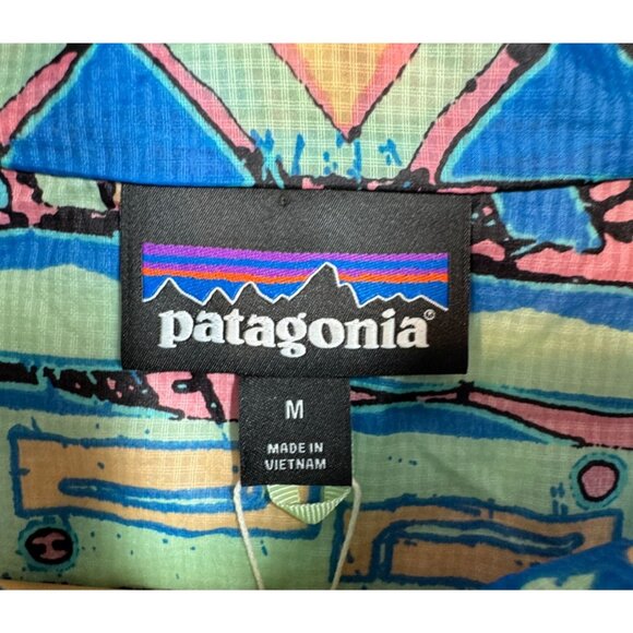 Patagonia Houdini Stash 1/2 Zip Pullover Jacket Lightweight Geometric Women's M - Picture 5 of 9